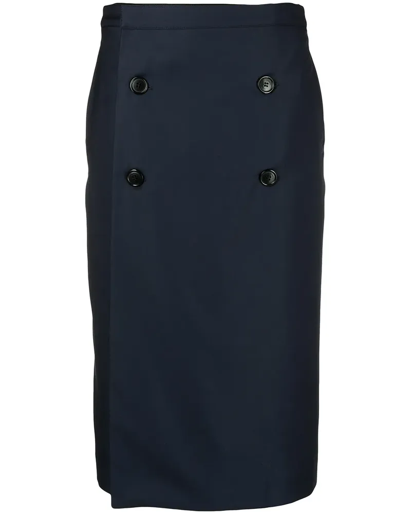 VETEMENTS Rock mit Knöpfen - Blau Blau