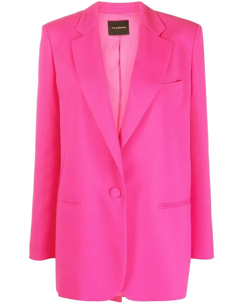 ANDAMANE Einreihiger Blazer - Rosa Rosa