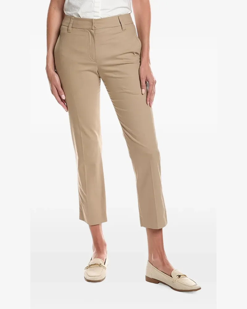 Brunello Cucinelli straight-leg cropped trousers - Nude Nude