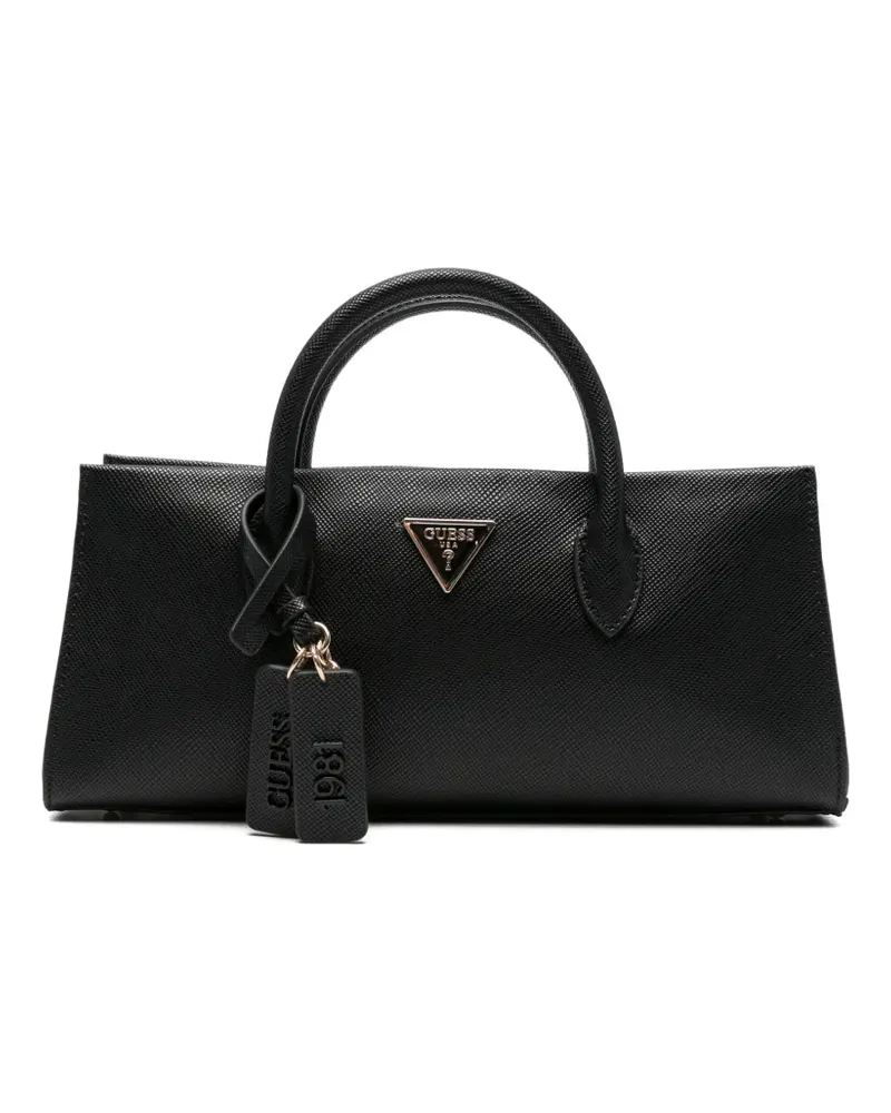 Guess Tote Bag mit Logo-Schild - Schwarz Schwarz