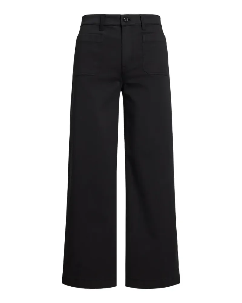 Ralph Lauren stretch-cotton wide-leg trousers - Schwarz Schwarz