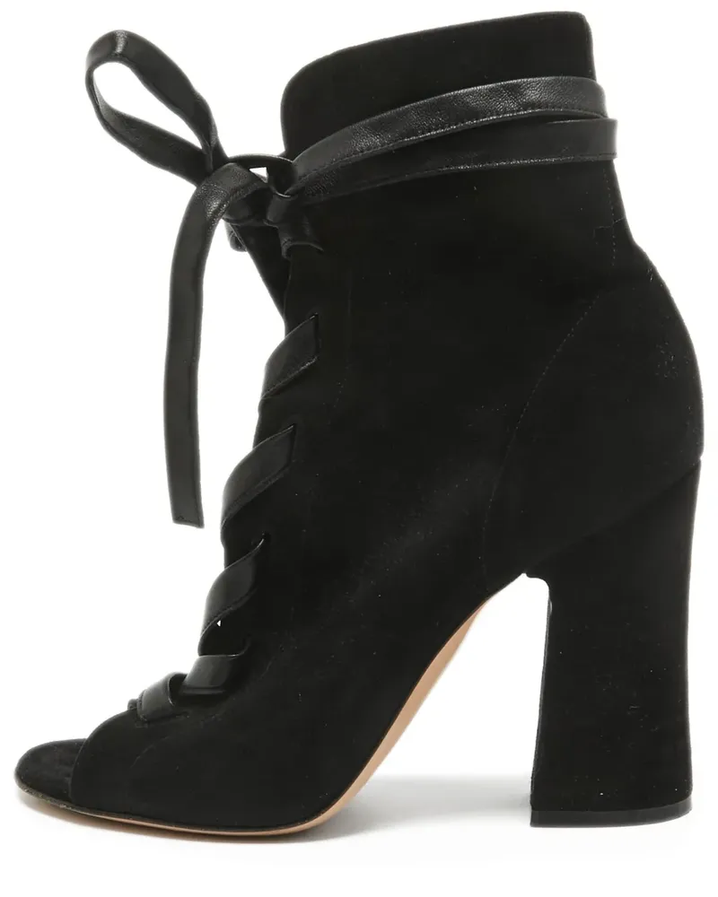 Gianvito Rossi Stiefel aus Leder 110mm - Schwarz Schwarz