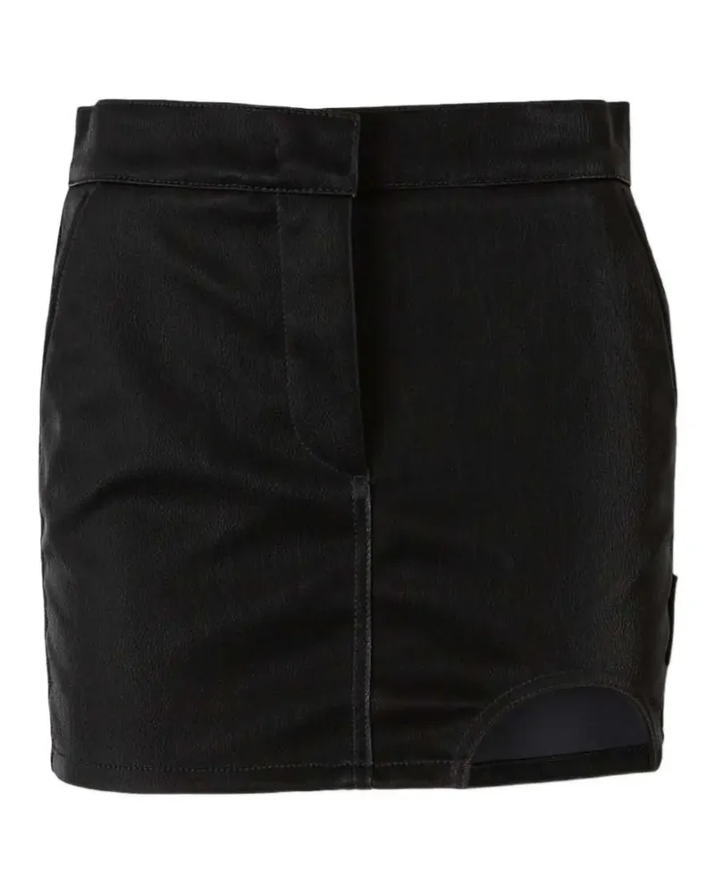 OFF-WHITE cut-out-detail mini skirt - Schwarz Schwarz