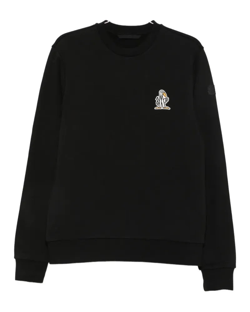Moncler long-sleeve crew neck sweatshirt - Schwarz Schwarz