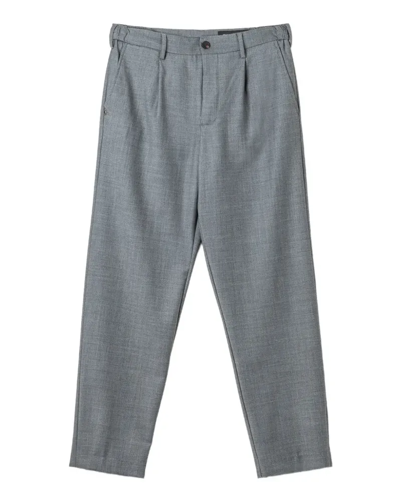 PLAN C Luke Tapered-Hose mit Falten - Grau Grau