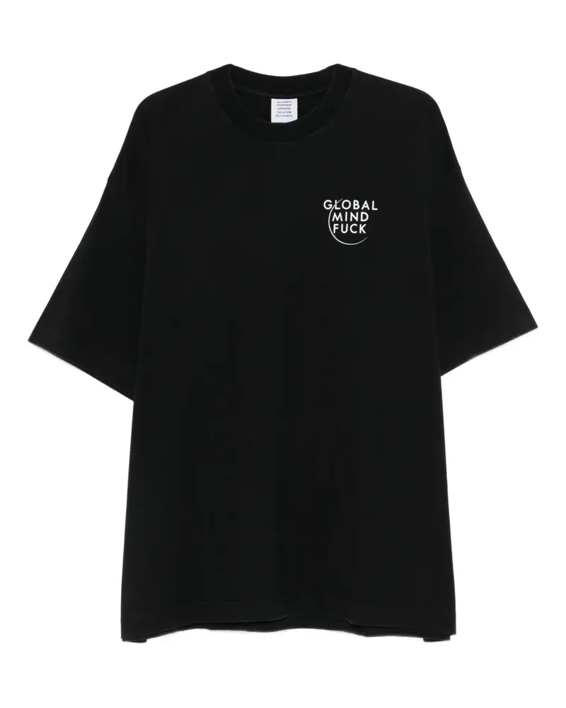 VETEMENTS T-Shirt mit Print - Schwarz Schwarz