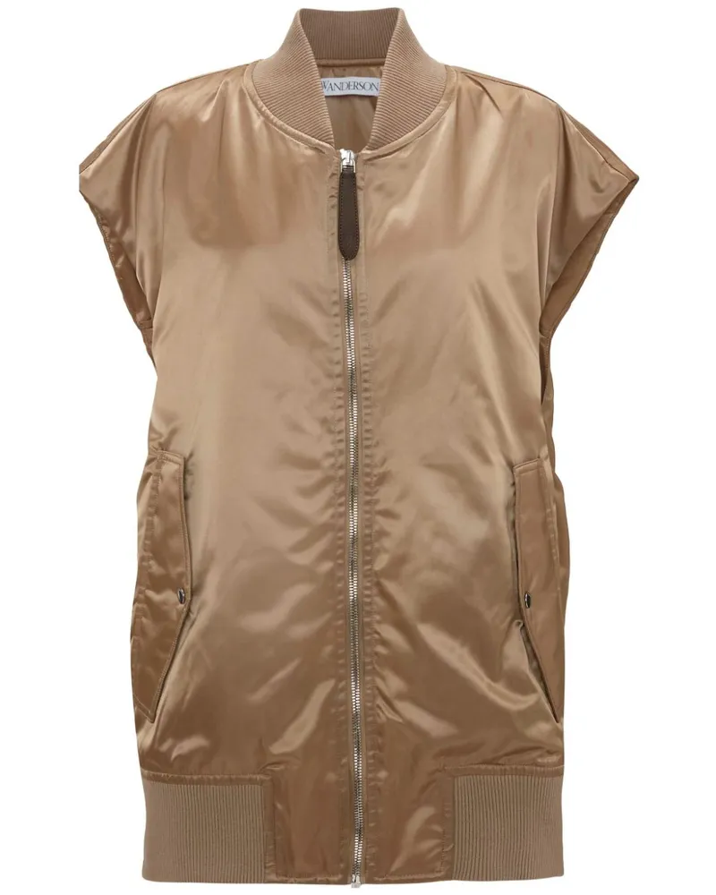 J.W.Anderson Bomberweste mit Satin-Finish - Nude Nude