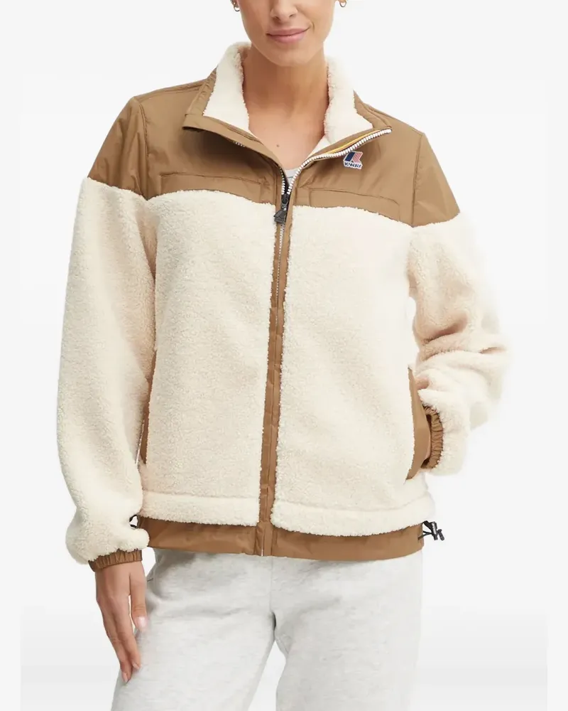 K-Way Fleecejacke mit Reißverschluss - Weiß Weiß