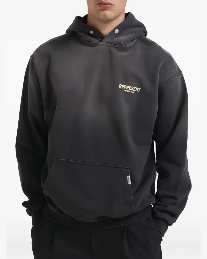 REPRESENT Hoodie mit Logo - Schwarz Schwarz