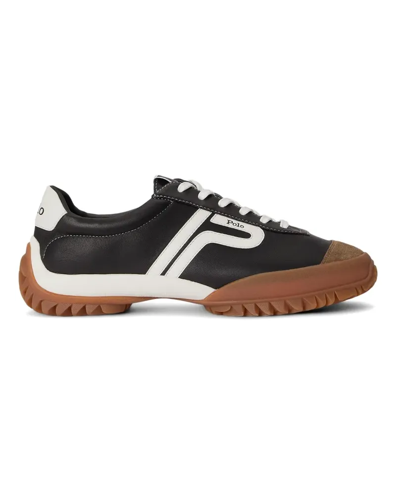Ralph Lauren Sneakers mit Kontrasteinsatz - Schwarz Schwarz