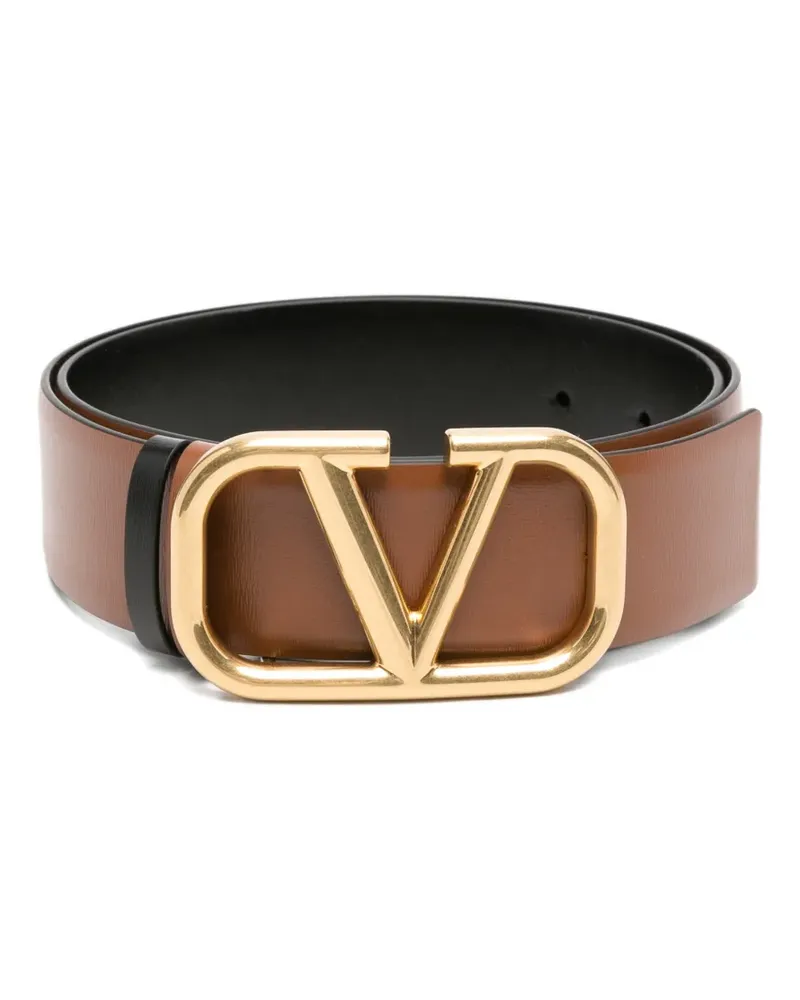 Valentino Garavani VLogo reversible belt - Braun Braun