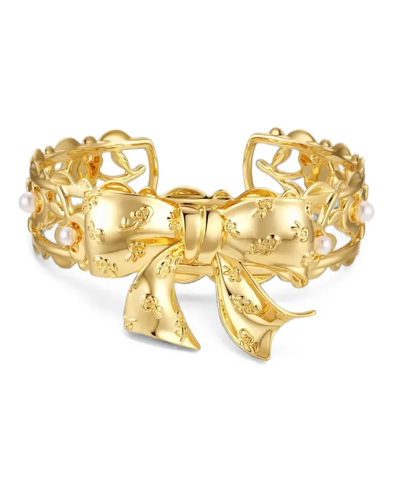 SHUSHU/TONG x Yvmin Perlenarmband mit Schleife - Gold Gold