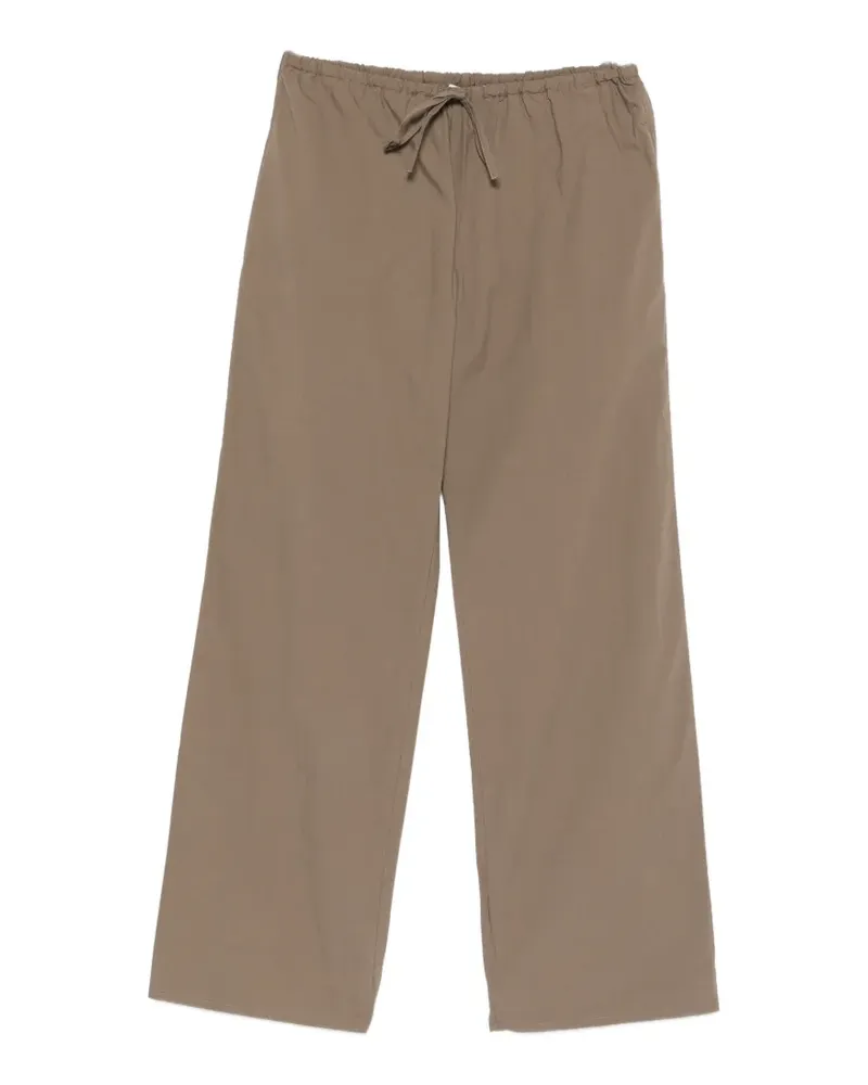 Matteau Drawcord straight-leg trousers - Braun Braun