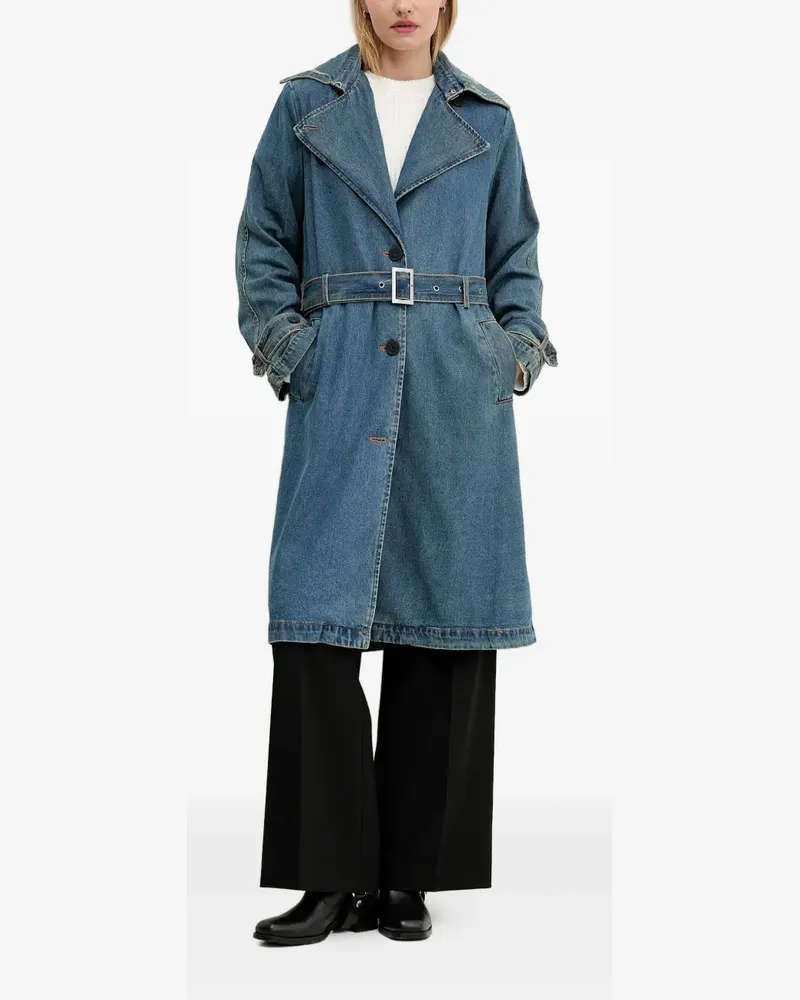 Desigual belted coat - Blau Blau