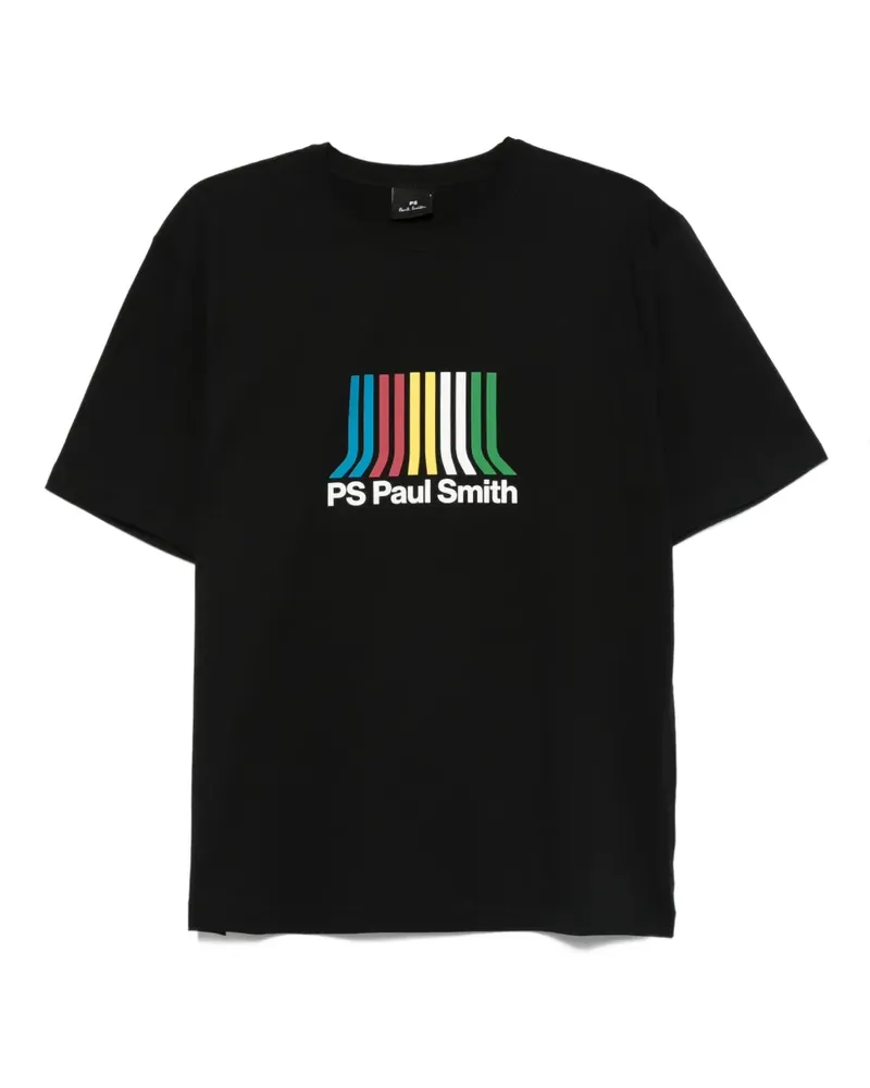Paul Smith T-Shirt mit Streifen - Schwarz Schwarz
