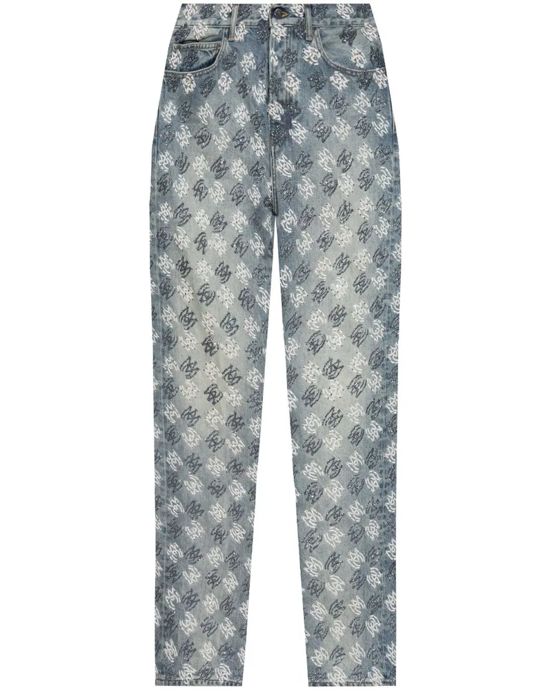 Amiri Jeans mit MA-Perlen - Blau Blau
