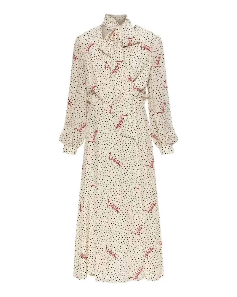 Valentino Garavani Kleid mit Polka Dots - Nude Nude