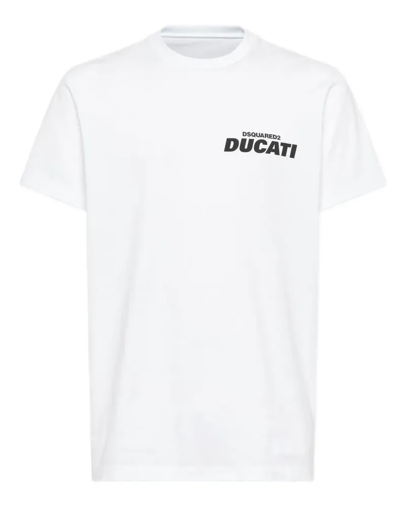 Dsquared2 T-Shirt mit grafischem Logo - Weiß Weiß