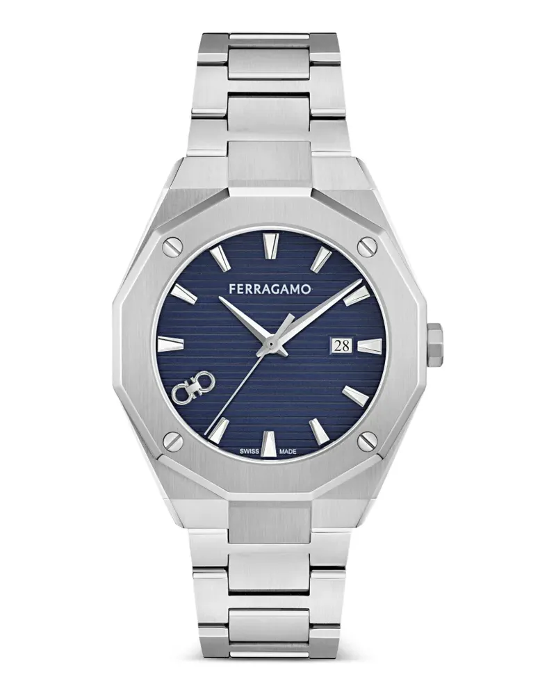 Ferragamo Versilia 3H Armbanduhr 40mm - Blau Blau