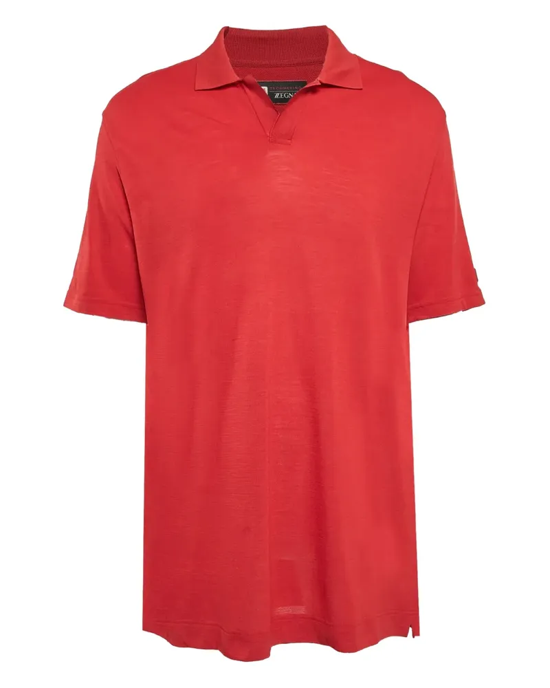 Ermenegildo Zegna Poloshirt mit kurzen Ärmeln - Rot Rot