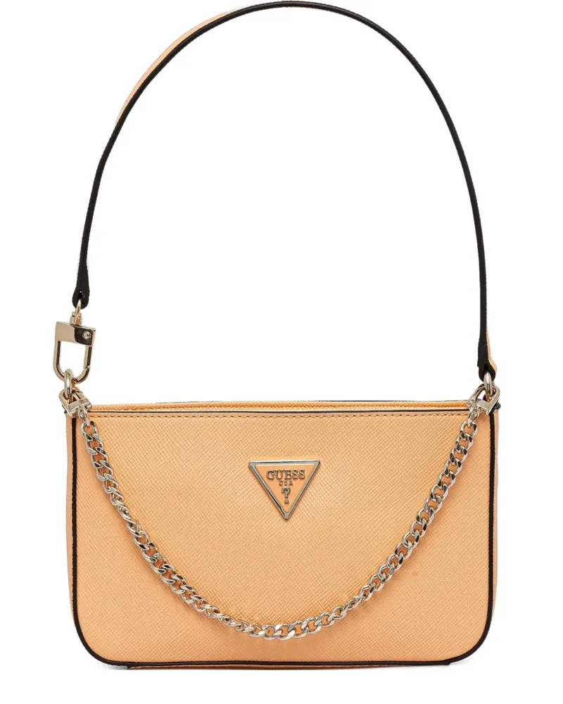 Guess Chain Schultertasche mit Reißverschluss - Orange Orange