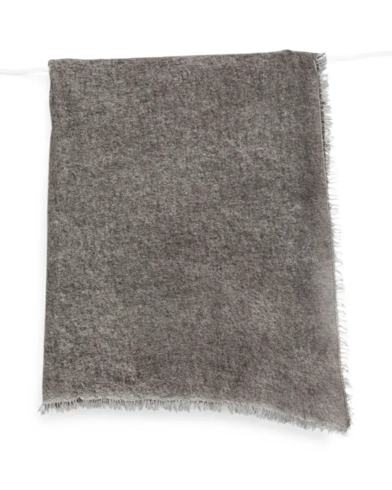 Avant Toi frayed-edge scarf - Grau Grau