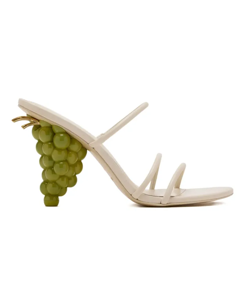 Cult Gaia grape heel strap sandals - Nude Nude