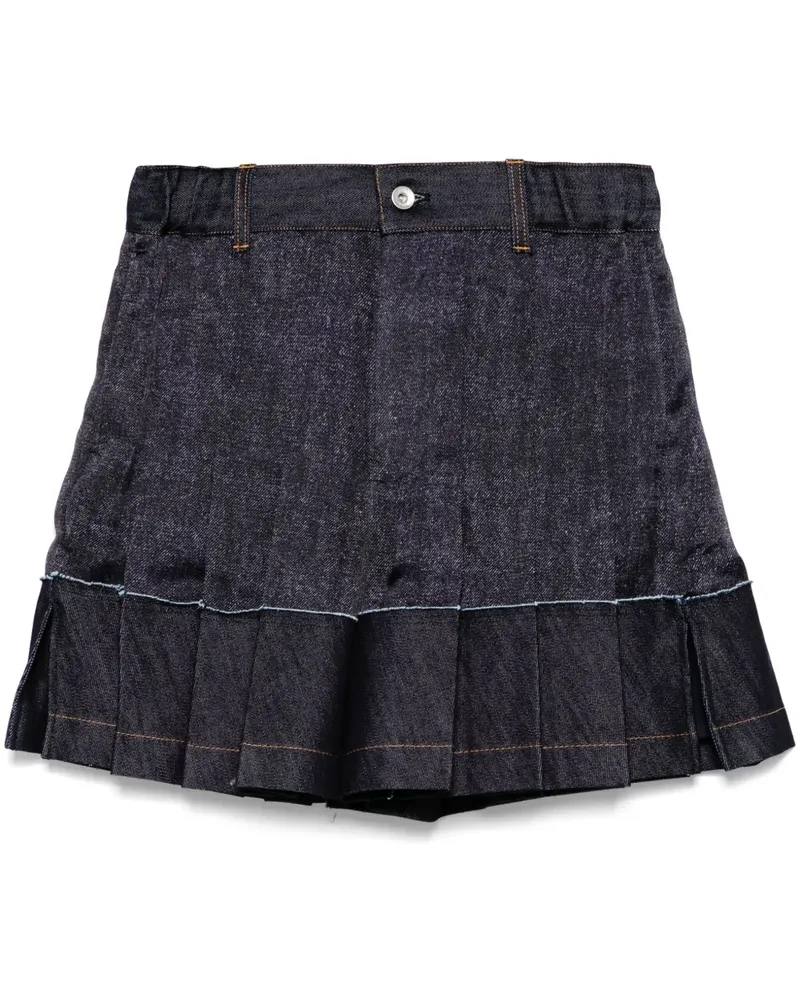 Sacai Hosenrock im Jeans-Mix - Blau Blau