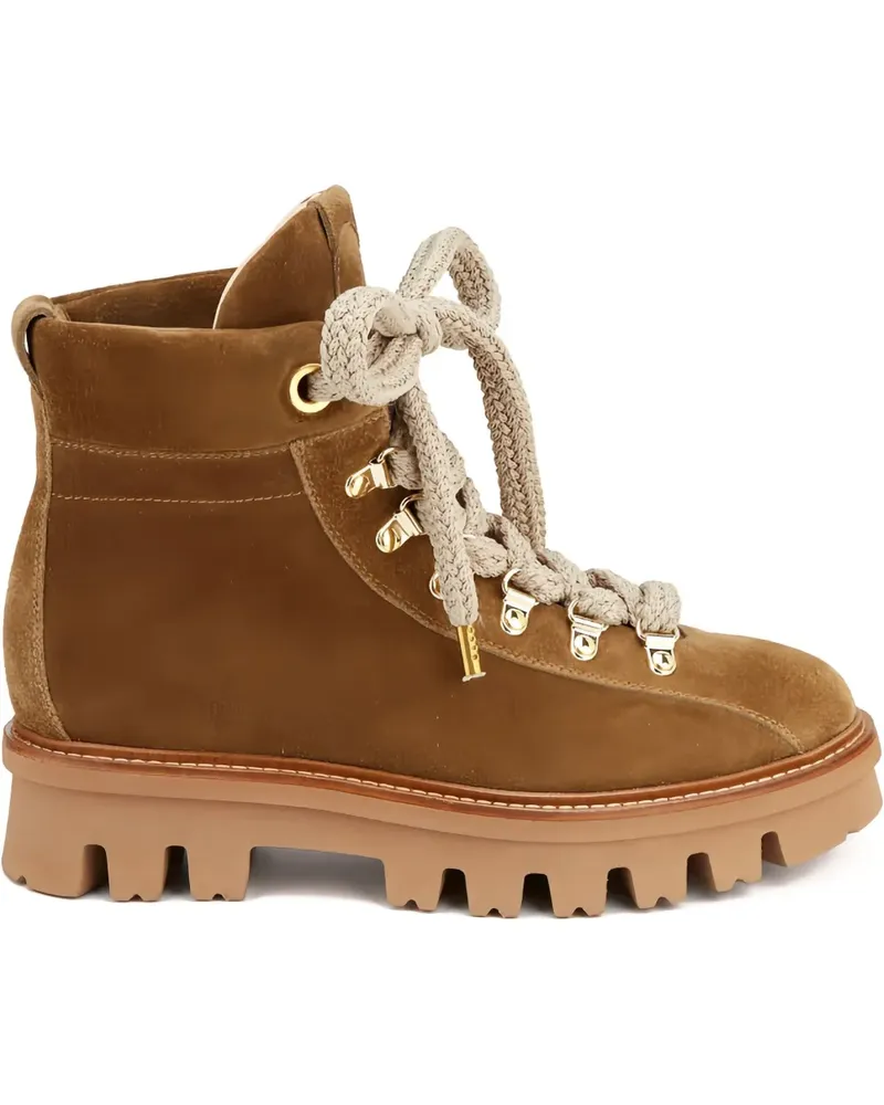 Attilio Giusti Leombruni Schnürstiefel aus Wildleder - Braun Braun