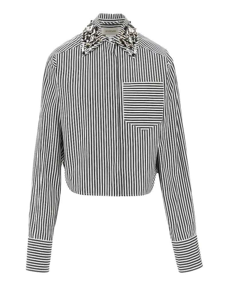 SPORTMAX Hemd mit verziertem Kragen - Weiß Weiß