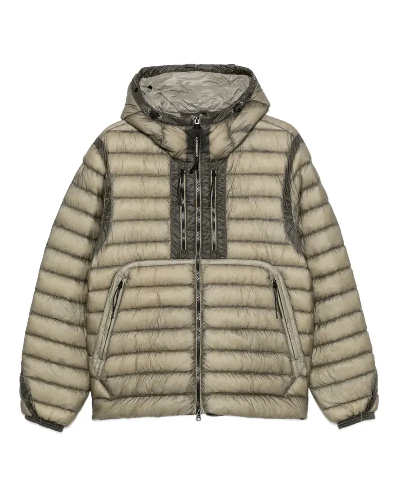 C.P. Company Goggle-detail quilted jacket - Grau Grau