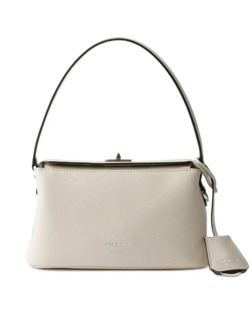 Prada Avoir Saffiano Mini-Tasche - Nude Nude