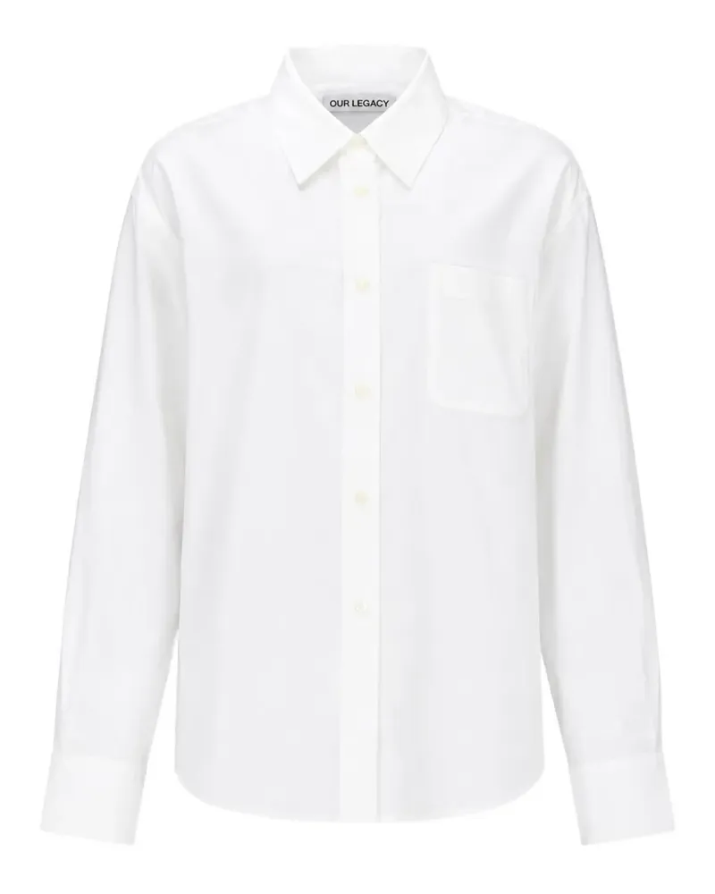 Our Legacy Forever chest-pocket button-up shirt - Weiß Weiß