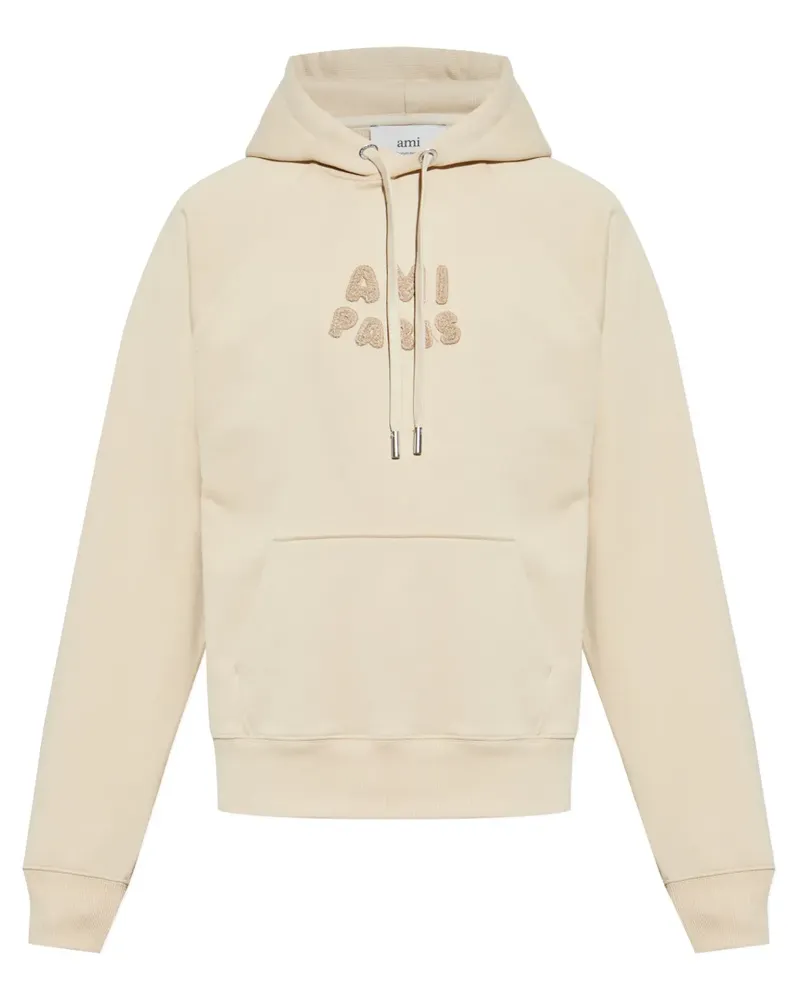 AMI Paris Klassischer Hoodie - Nude Nude