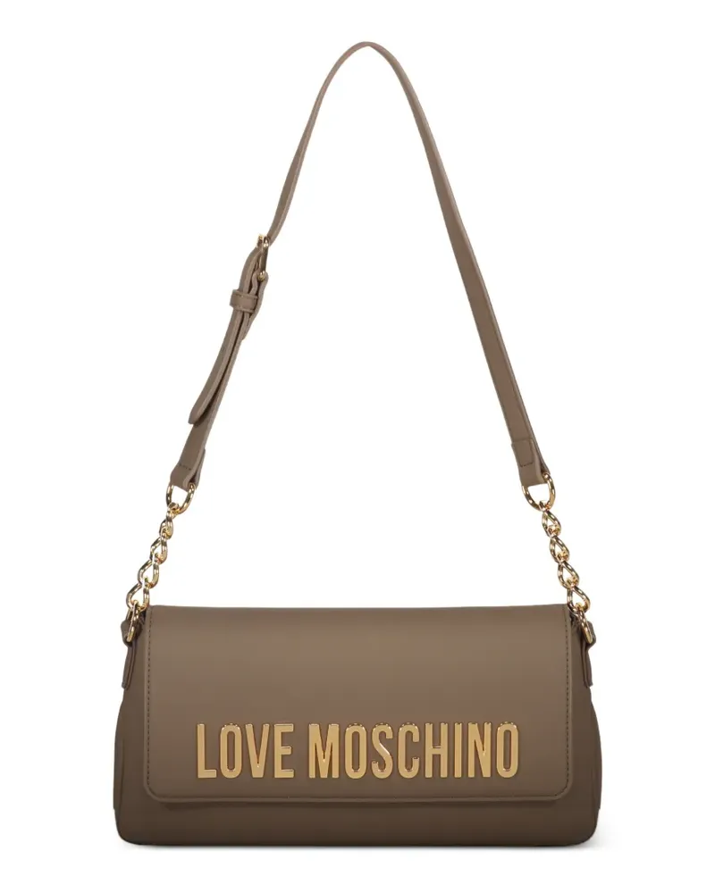 Moschino flap chain shoulder bag - Nude Nude