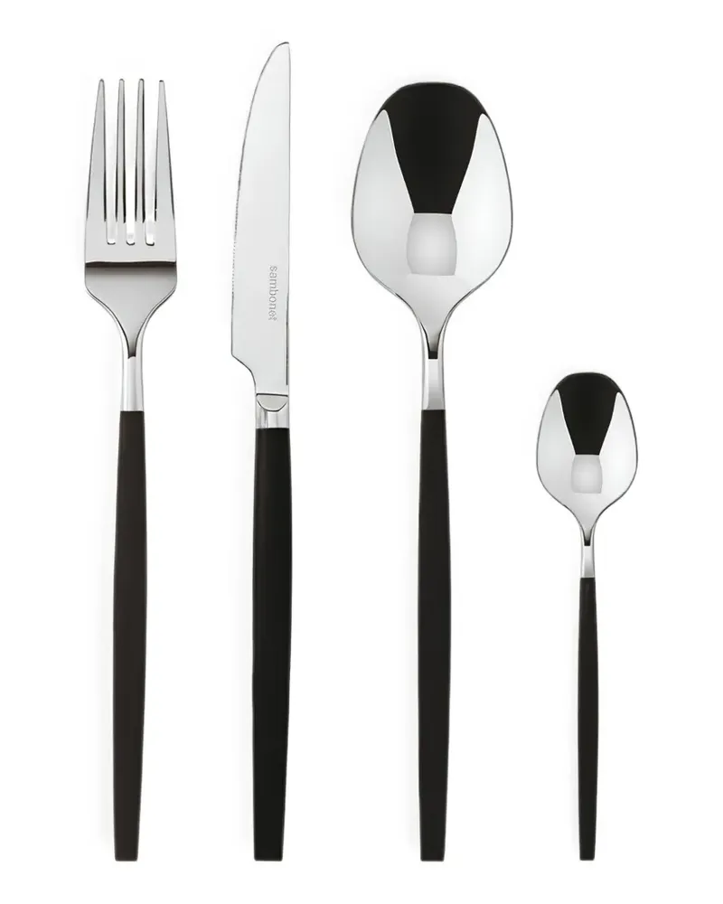 Sambonet Siro Mirror 24-piece cutlery set - Schwarz Schwarz