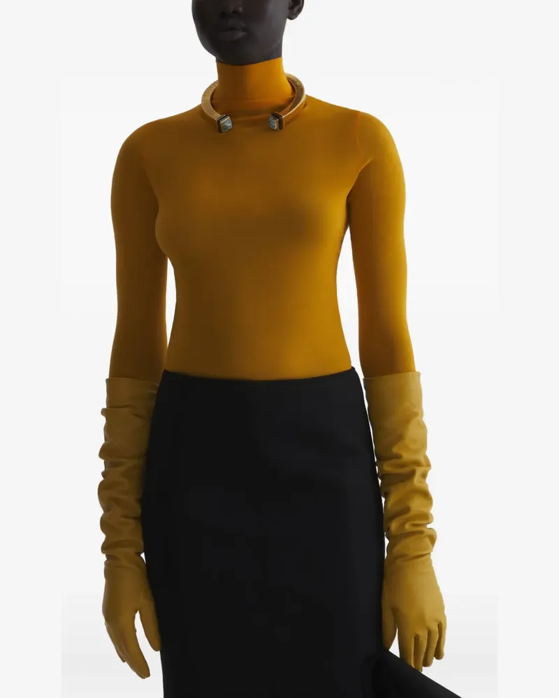Thierry Mugler Langarmshirt in Orange Orange