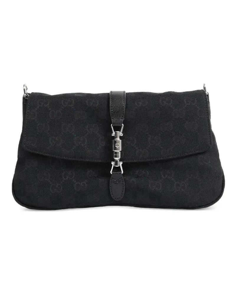 Gucci Jackie GG Supreme Schultertasche - Schwarz Schwarz