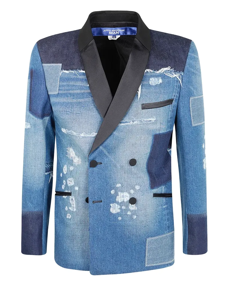Junya Watanabe Sakko im Patchwork-Look - Blau Blau