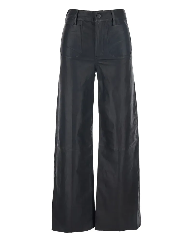 Frame Denim leather trousers - Schwarz Schwarz