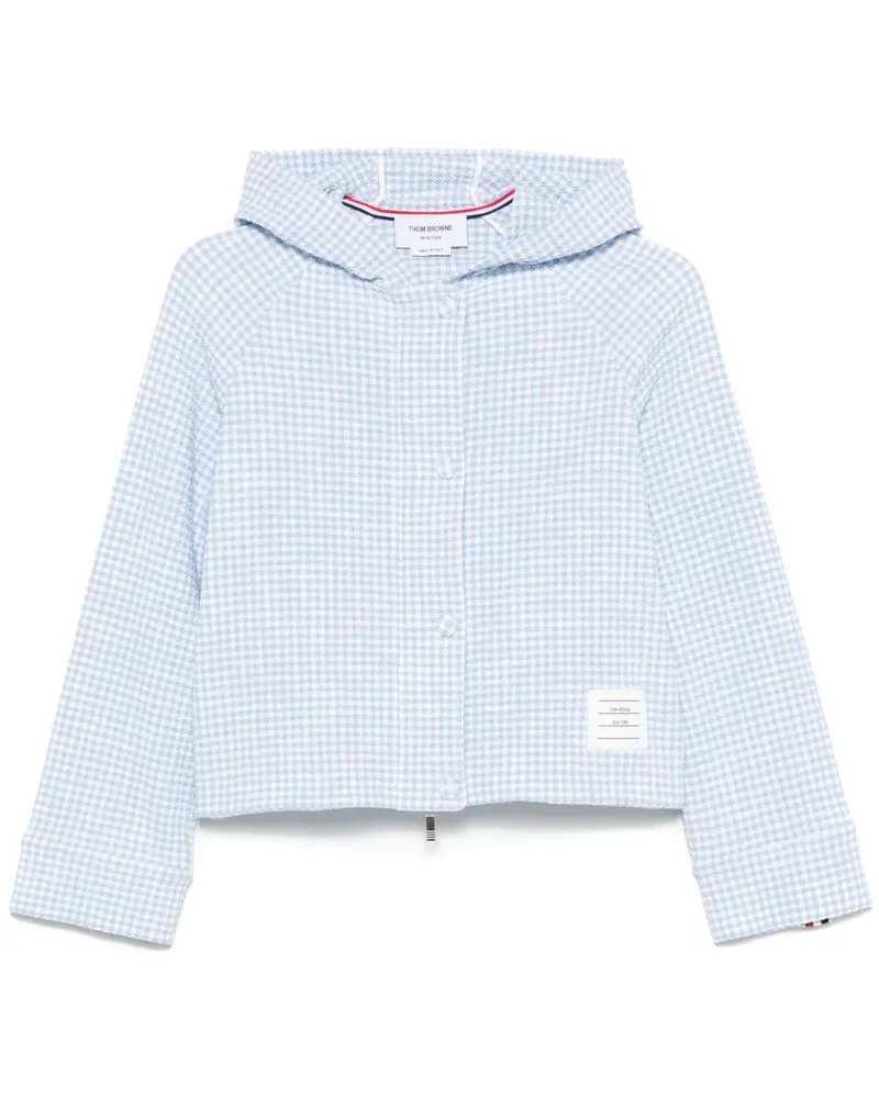 Thom Browne Tweed-Jacke mit Vichy-Karo - Blau Blau
