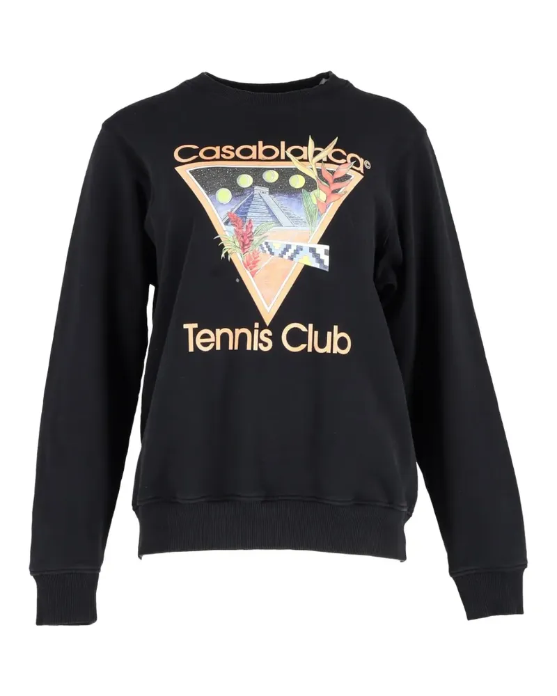 Casablanca Paris Tennis Club sweatshirt - Schwarz Schwarz