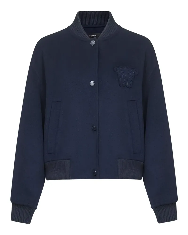 Max Mara Adorni bomber jacket - Blau Blau