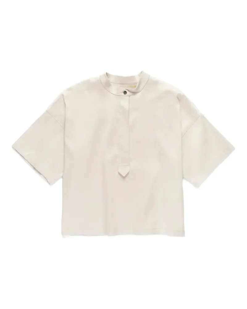 nine:inthe:morning Angela Bluse mit Knopfdetail - Nude Nude