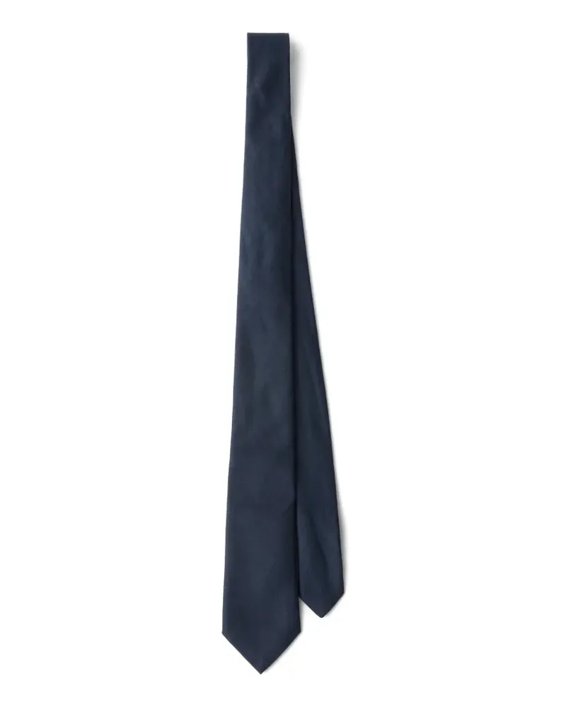 Prada pointed-tip tie - Blau Blau