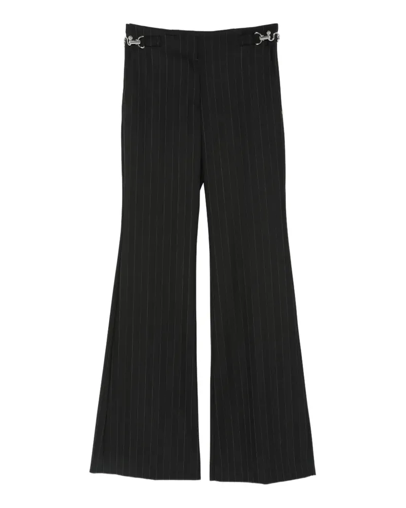 SPORTMAX pinstripe wide-leg trousers - Schwarz Schwarz