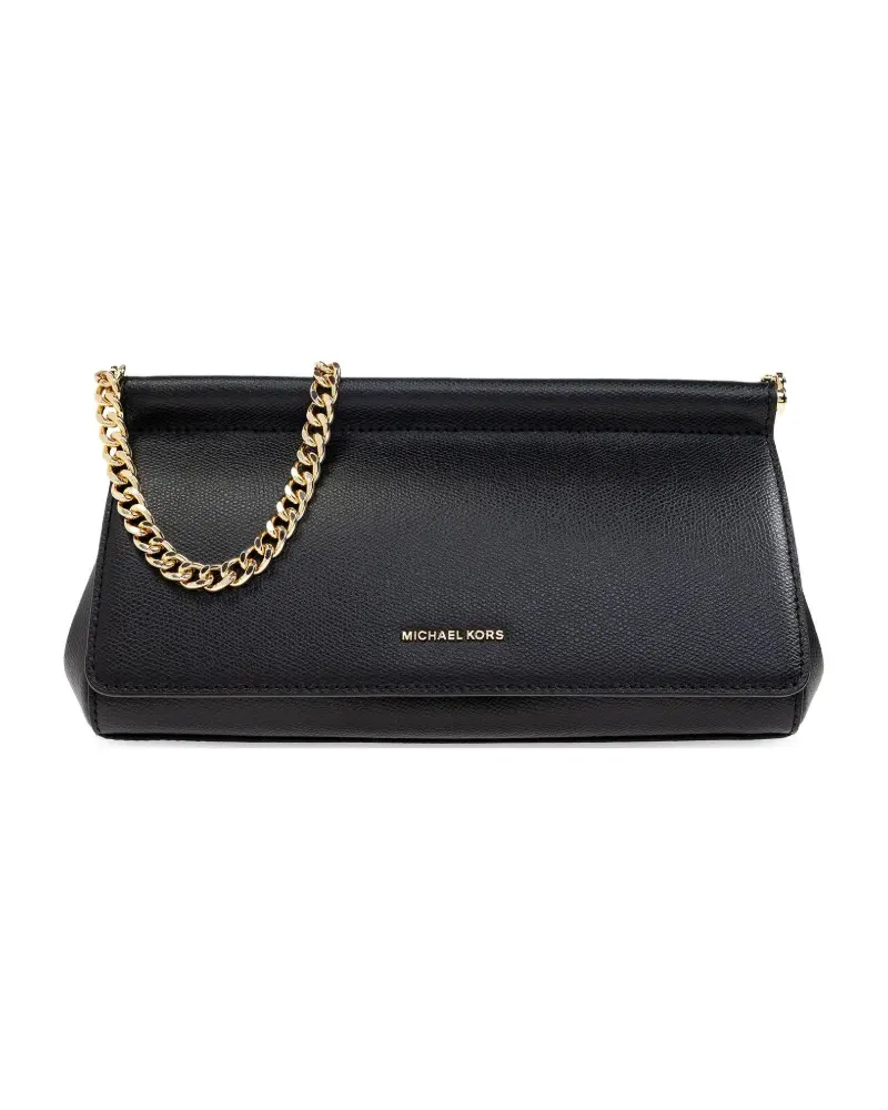 Michael Kors Mittelgroße Carmine Schultertasche mit Kette - Schwarz Schwarz
