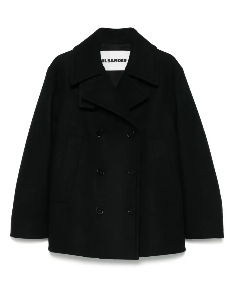 Jil Sander Jacke aus Wolle - Schwarz Schwarz