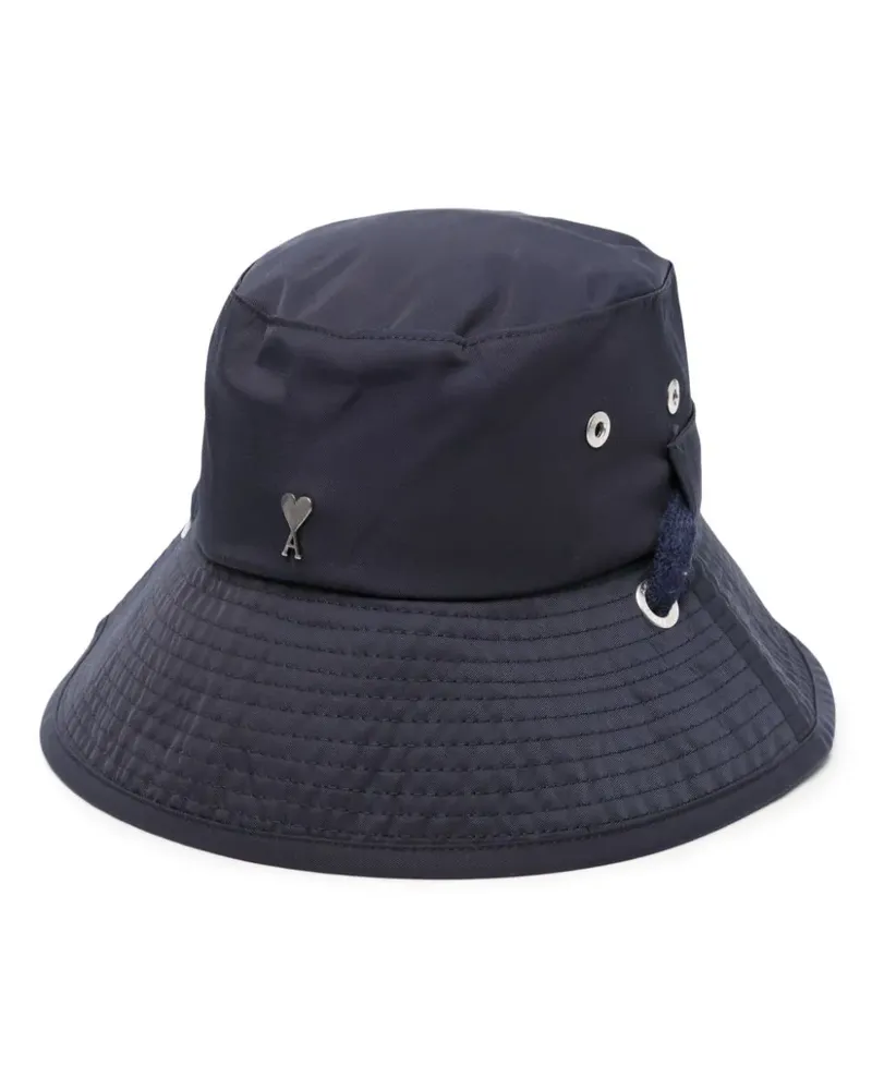 AMI Paris Fischerhut mit Ami de Coeur-Schild - Schwarz Schwarz