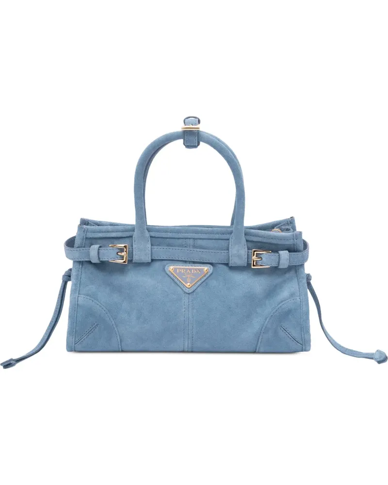 Prada mini Bonnie tote bag - Blau Blau